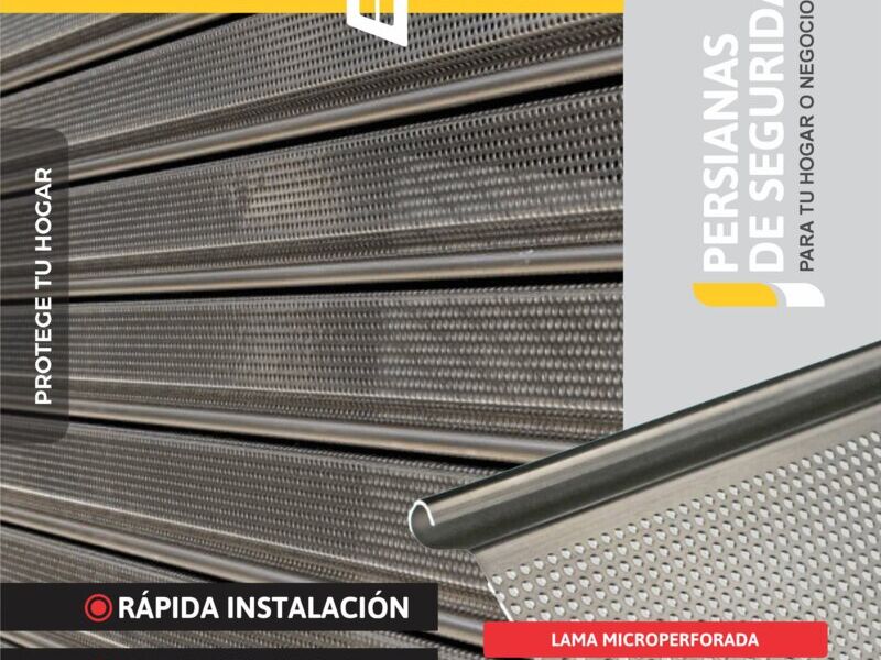 Persiana de lana microperforada Uruguay - Mundo Aluminio Cortinas | Construex