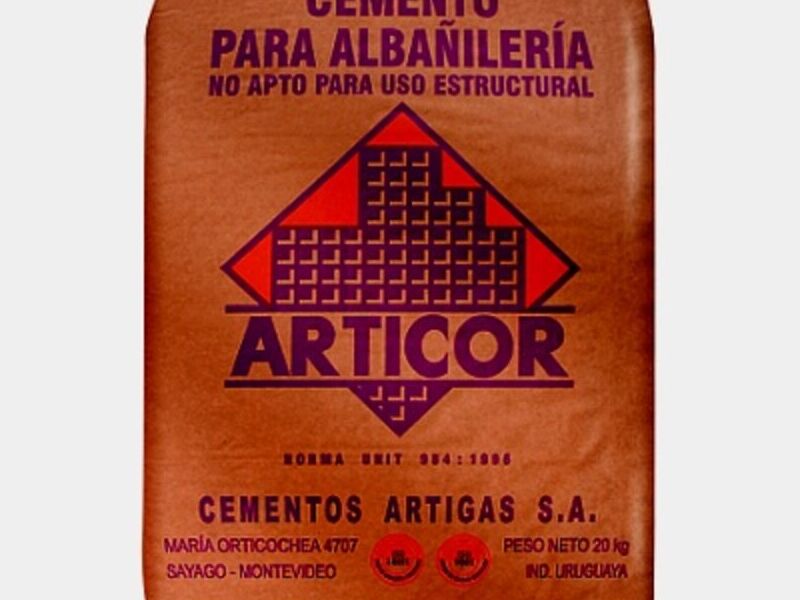 Cemento de Albañilería ARTICOR Uruguay - Cementos Artigas | Construex
