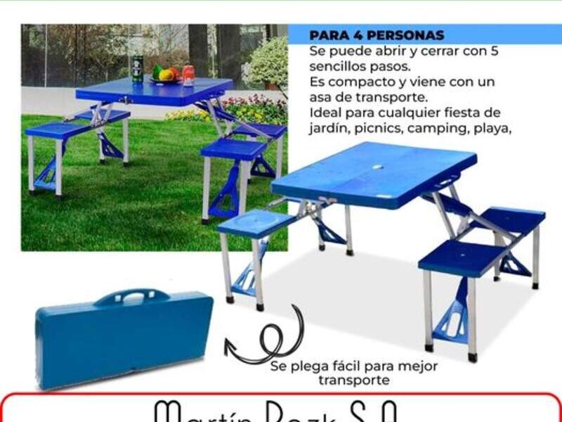Mesa de picnic plegable Uruguay - Martin REZK S.A. | Construex