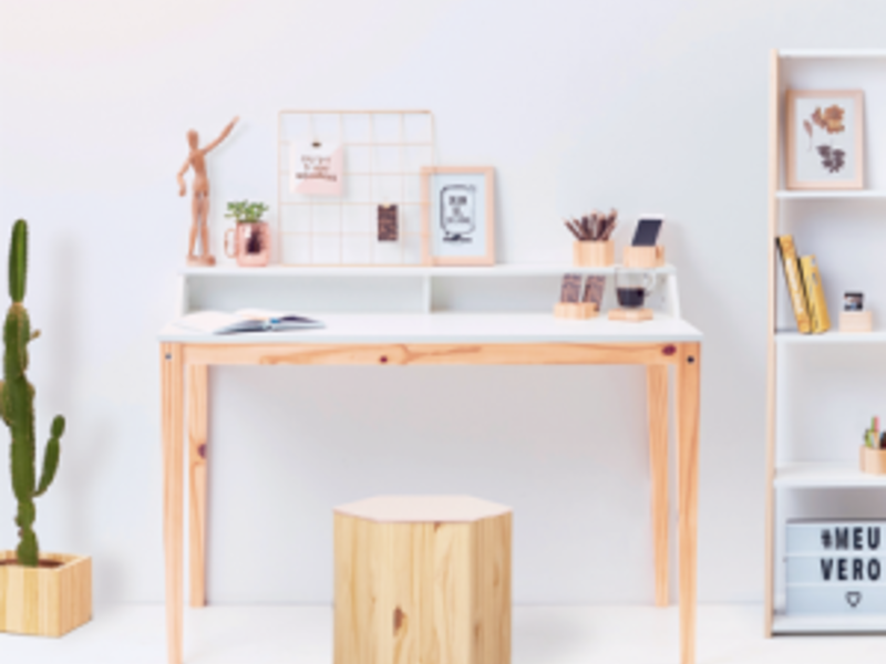 escritorio de pino 120 cm en montevideo - Veromobili | Construex