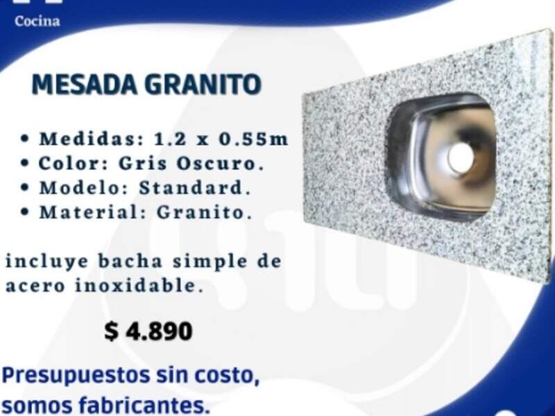 mesada granito 410 aberturas Montevideo - 410 aberturas | Construex