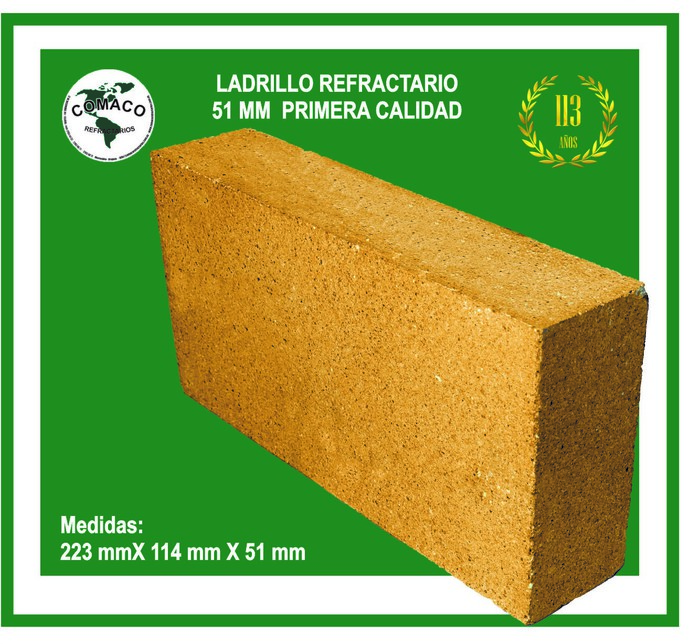 LADRILLO REFRACTARIOS COMACO 63 MM :: comaco